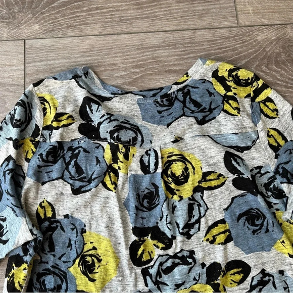 Ann Taylor  Loft Floral Pure Linen Knitted Top - Picture 16 of 16